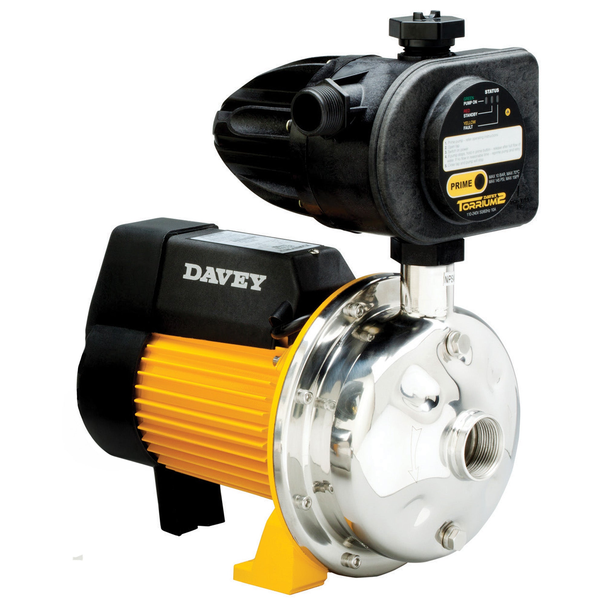 Davey BIT14-30 Pressure System with Torrium2 | 30 psi @ 14 gpm | Operates from Non-Pressurized Supply