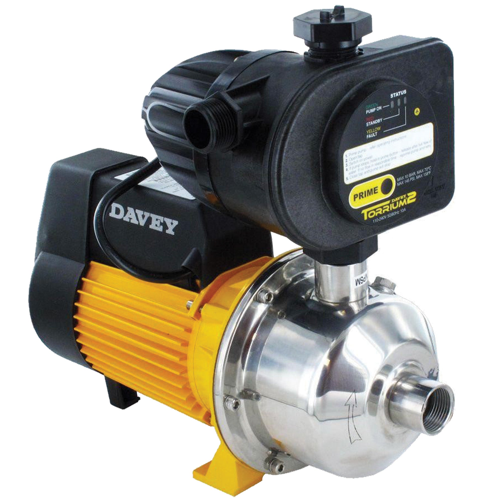 Davey BIT14-45 Pressure System with Torrium2 | 45 psi @ 14 gpm | Operates from Non-Pressurized Supply