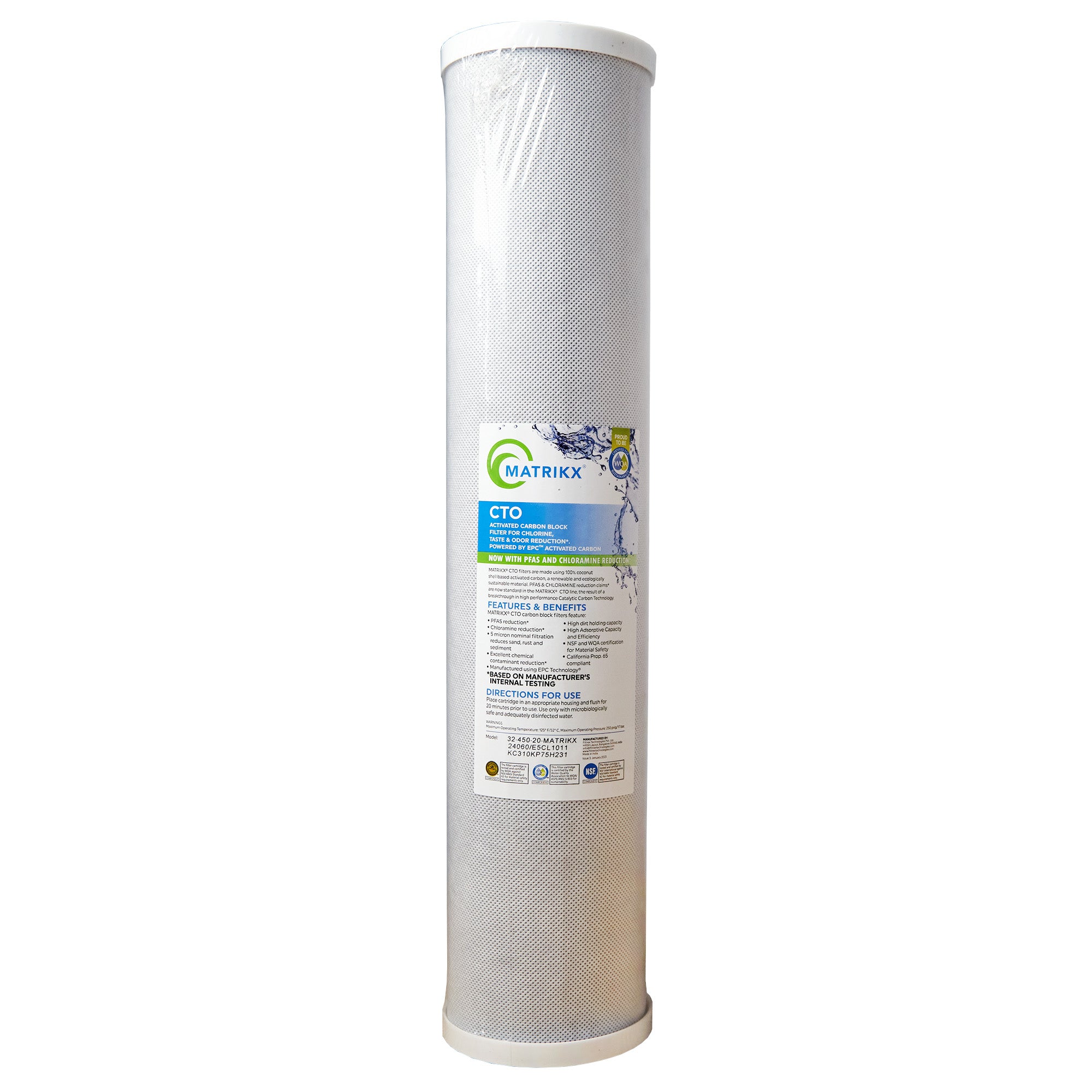 KX Matrikx +CTO/2 32-425-125-20 Carbon Block Water Filter (20-Inch x 4.25-Inch)