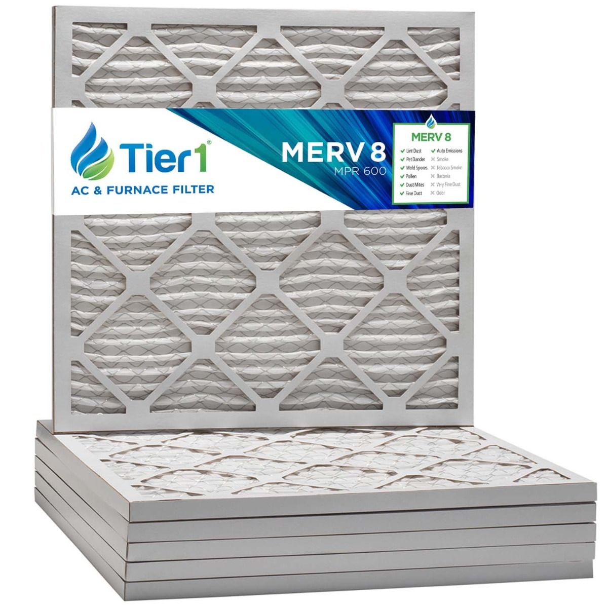 12x12x1 Merv 8 Universal Air Filter By Tier1 (Single Filter)