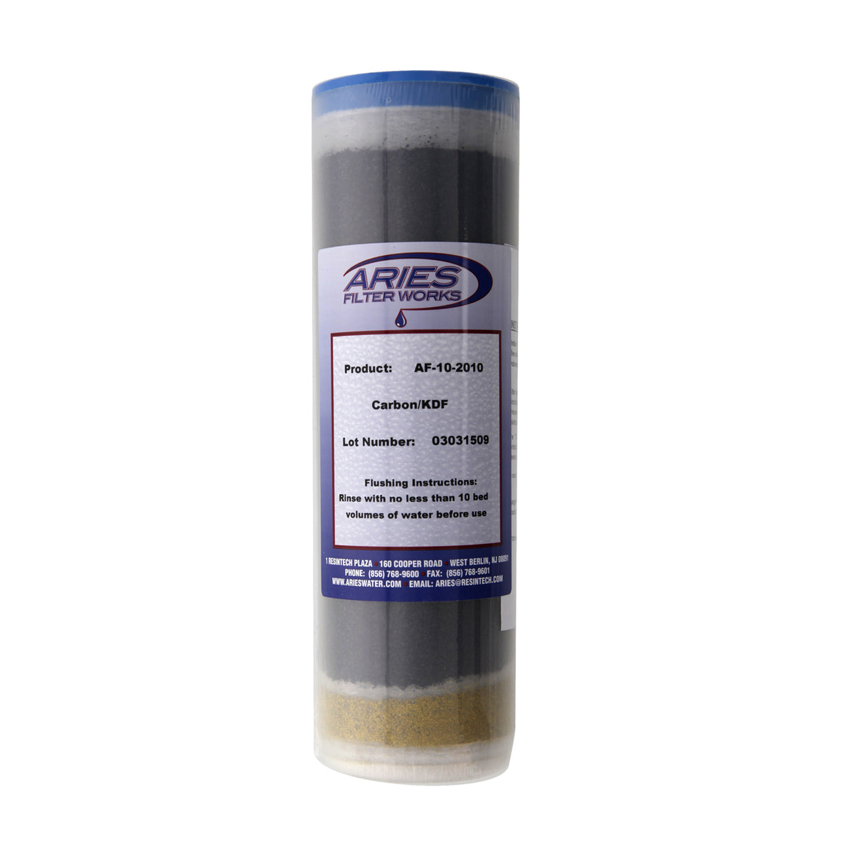 Aries AF-10-2010 GAC/KDF Water Filter Cartridge