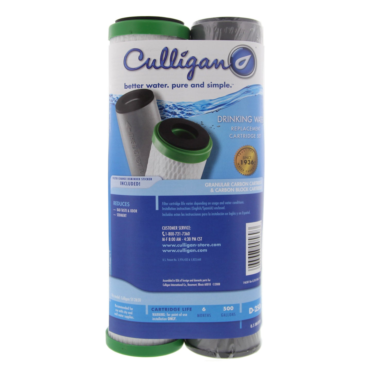 Culligan D-250A Under Sink Water Filter Set