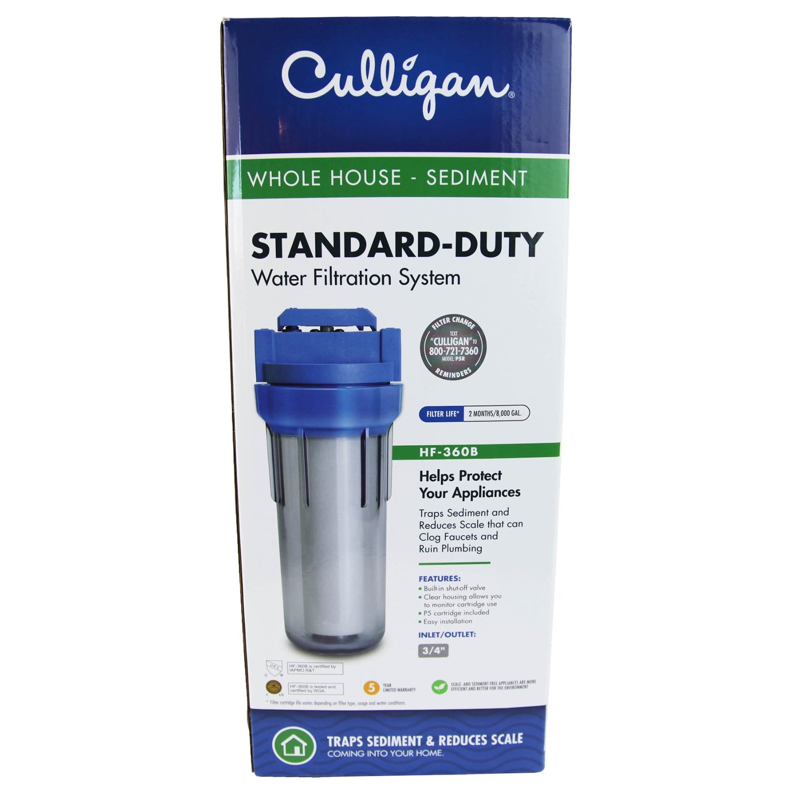 Culligan HF-360B Whole House Water Filter System - WaterFilters.NET