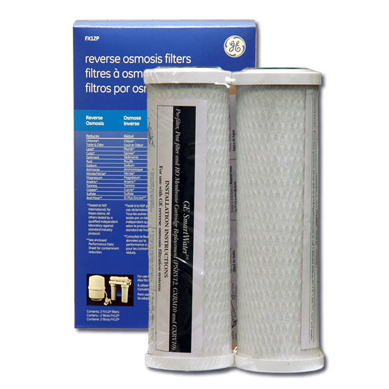 GE FX12P Carbon Pre and Post RO Filter (2-Pack) - WaterFilters.NET