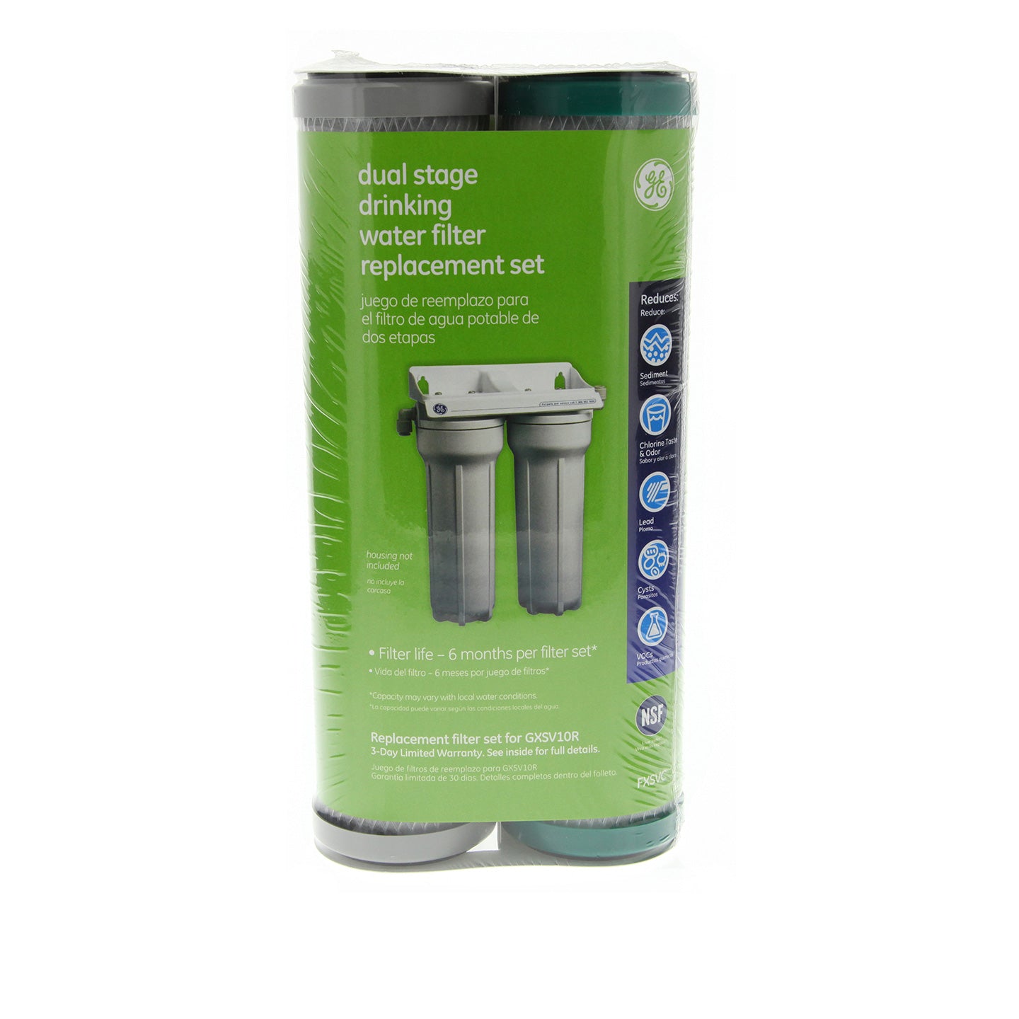 GE FXSVC Under Sink Sediment & Drinking Water Filter Set - WaterFilters.NET