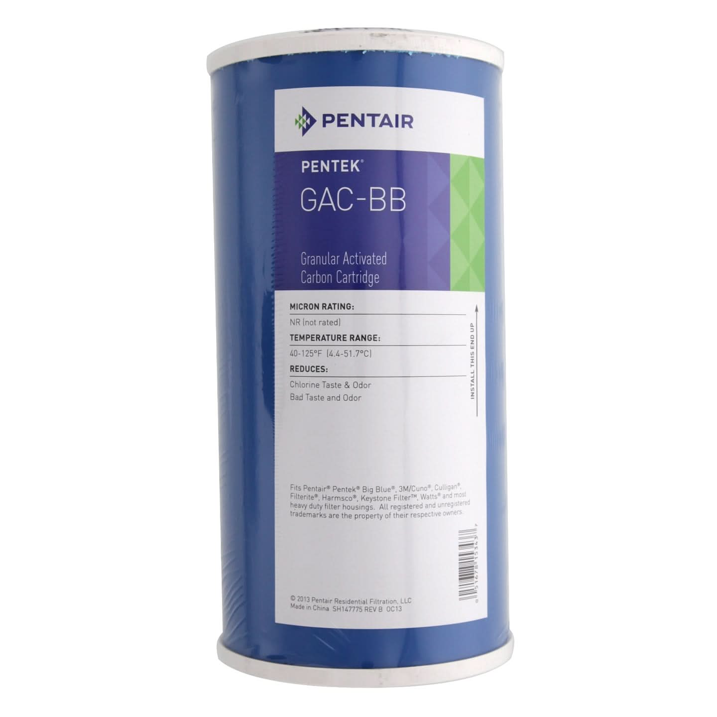 Pentair Pentek retailer RFC-BB Big Blue Carbon Water Filter 10-Inch Whole House Heavy