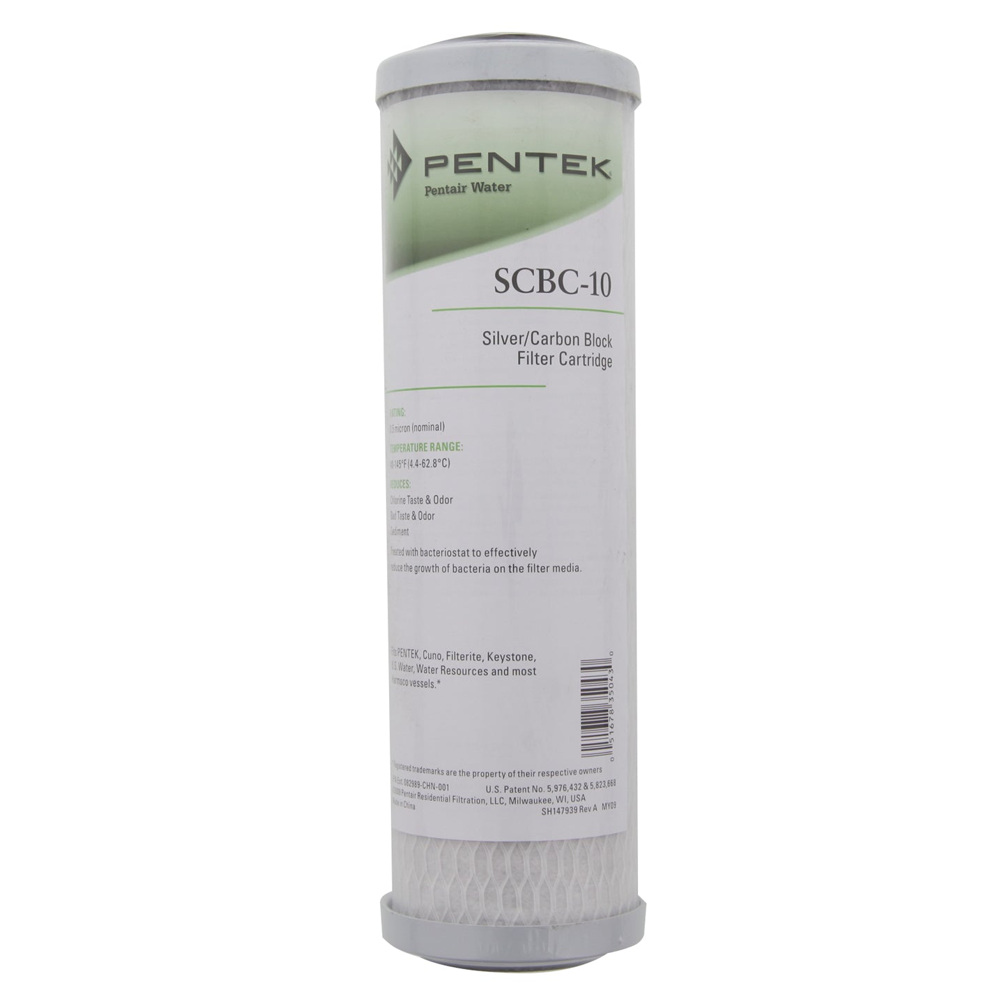 SCBC-10 Silvered Carbon Block by Pentek