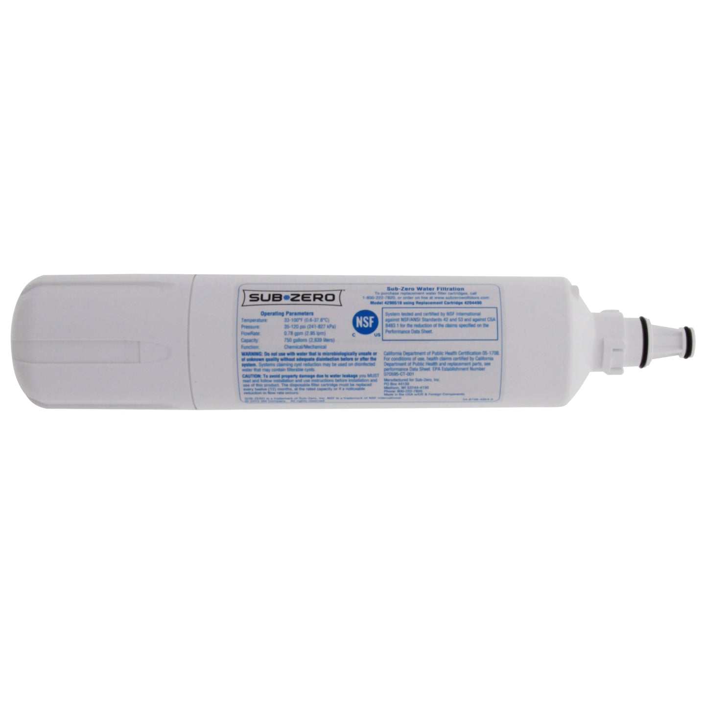 Sub top Zero Water Filter 4204490