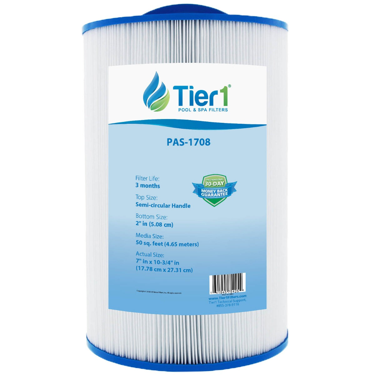 10-3/4 X 7 Inch Tier1 Brand Replacement For PLEATCO-PCD50 - WaterFilters.NET