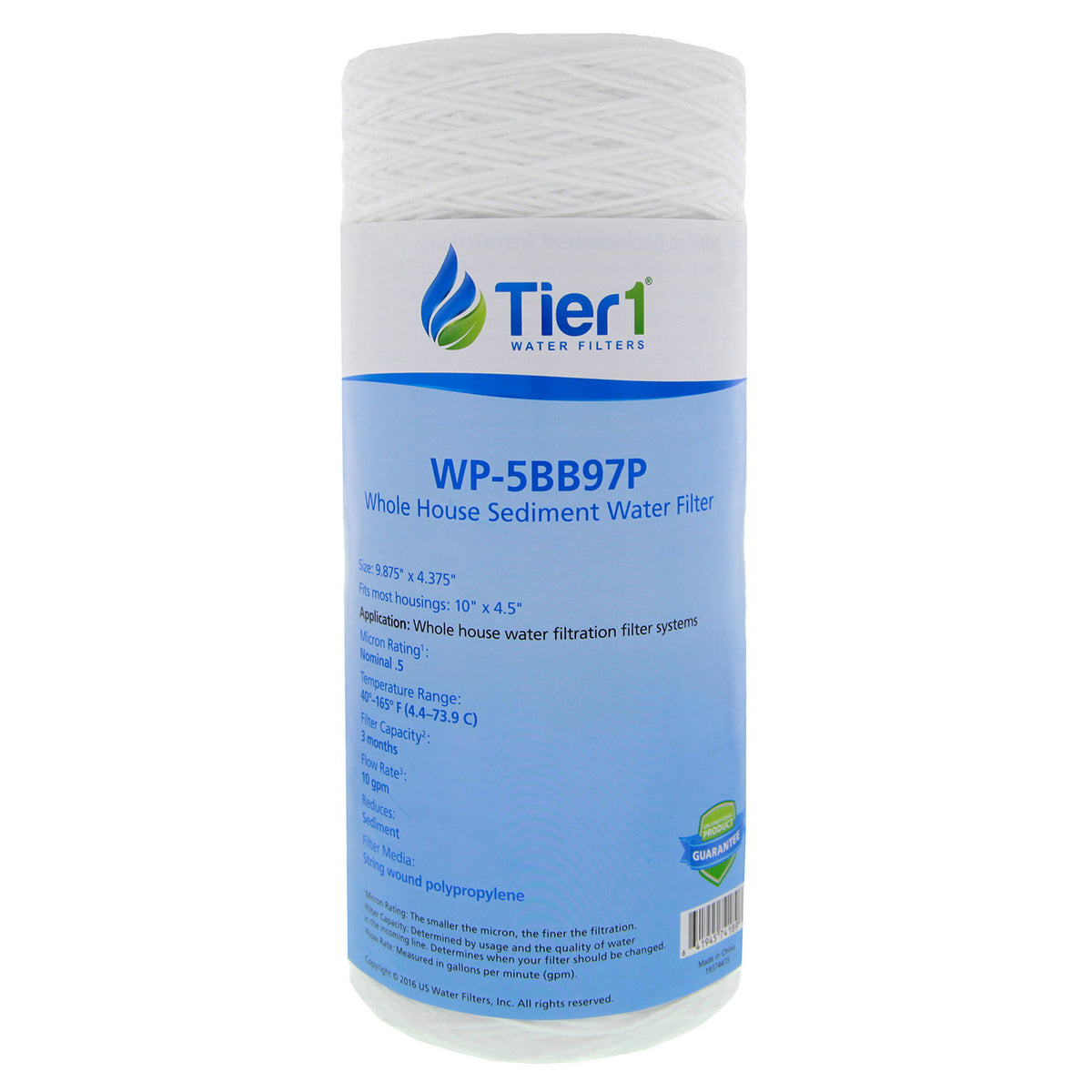 WP.5BB97P Pentek Comparable String-Wound Water Filter by Tier1 (Sold Individually) - WaterFilters.NET