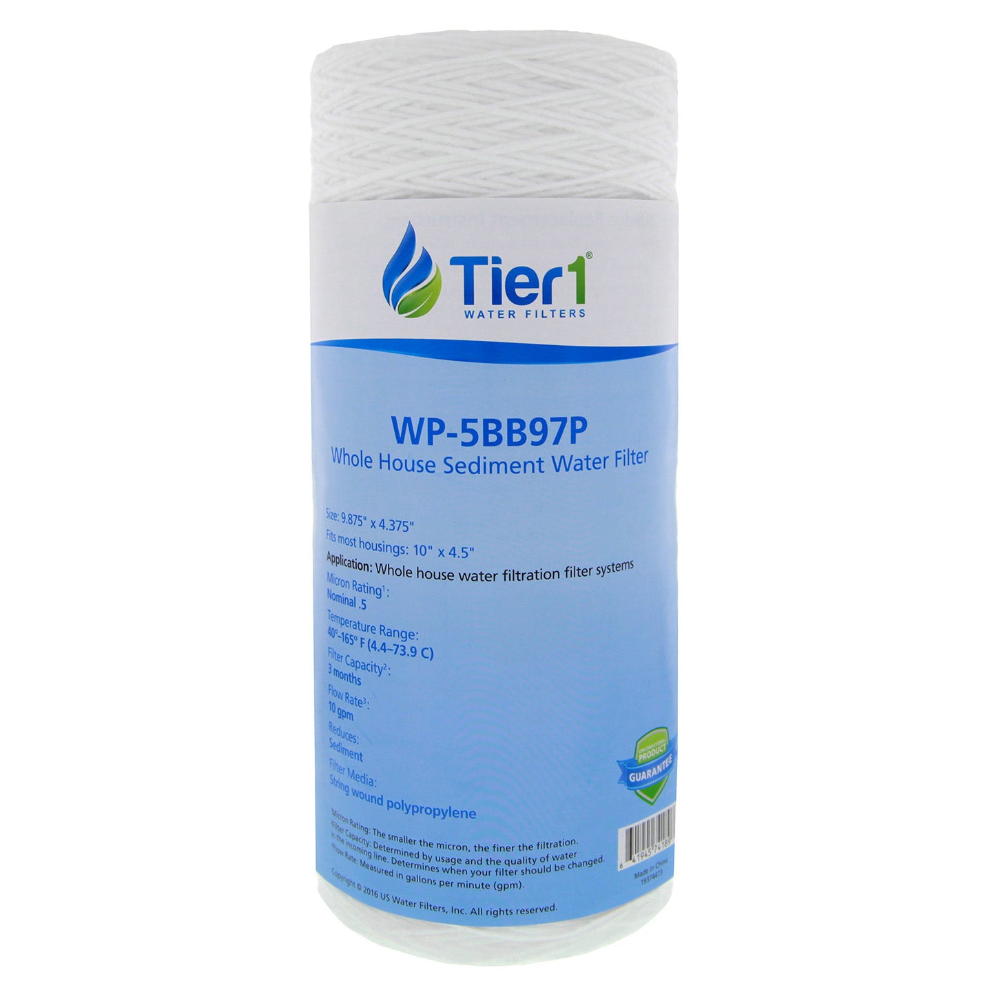 WP.5BB97P Pentek Comparable String-Wound Water Filter by Tier1 (Sold Individually) - WaterFilters.NET